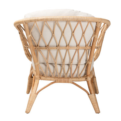 Chatfield 30.3" W Rattan Polyester Armchair