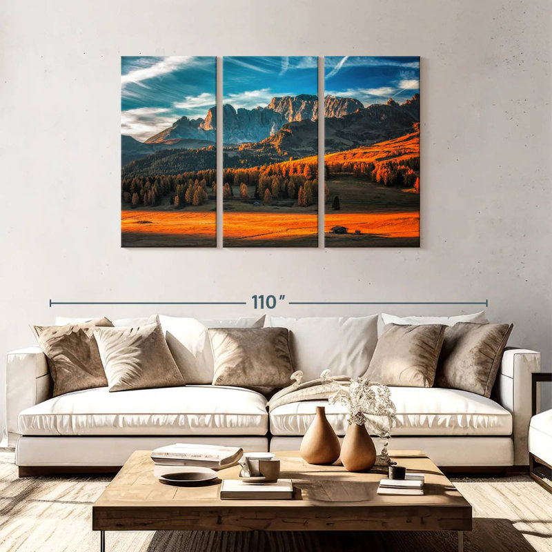 Lever de soleil à Alvord, H 48 po x l 74 po