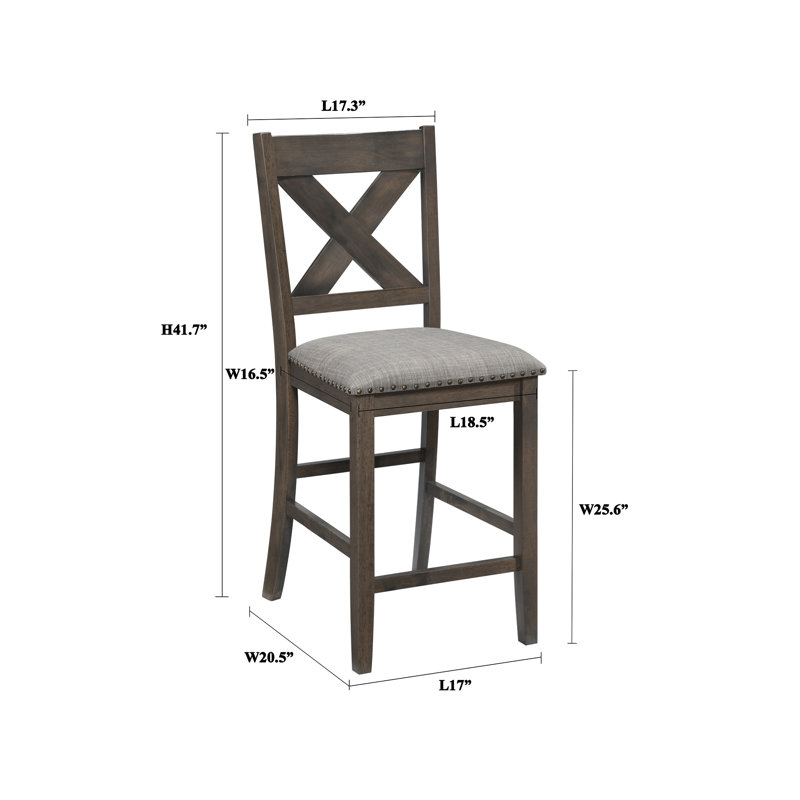 Tabouret de bar 26 po Pereira, Gris