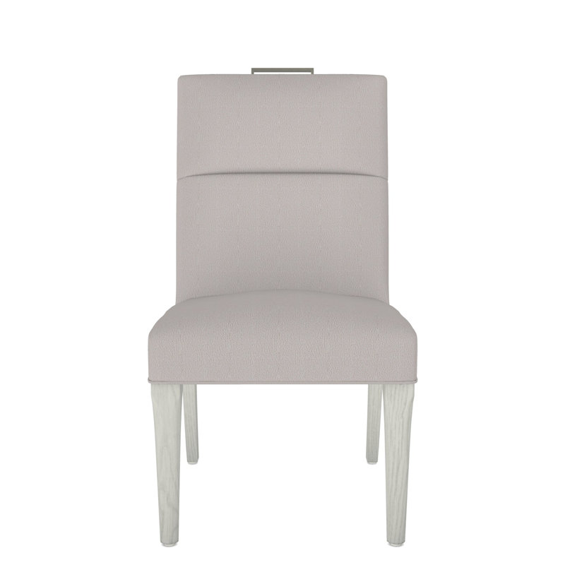 Thom Filicia Home Fabric Tight Back Side Chair, Navada Granite, Casa Blanca