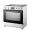Cuisinière électrique autoportante avec four à convection et friteuse 36 pouces Lanbo