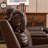 72.04" W Top Genuine Leather Power Reclining Loveseat With Adjustable Headrest, Built-In Cup Holders, Console, USB & Wireless Charging-365806690