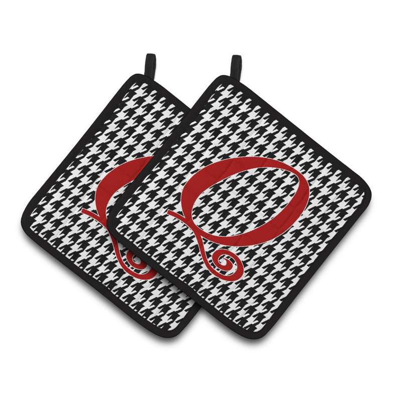 Cuisinier poignée Houndstooth, Q