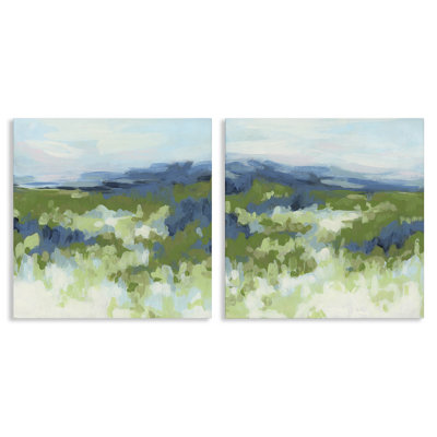 Ensemble abstrait d'art abstrait sur toile 2 PC par June Erica Vess