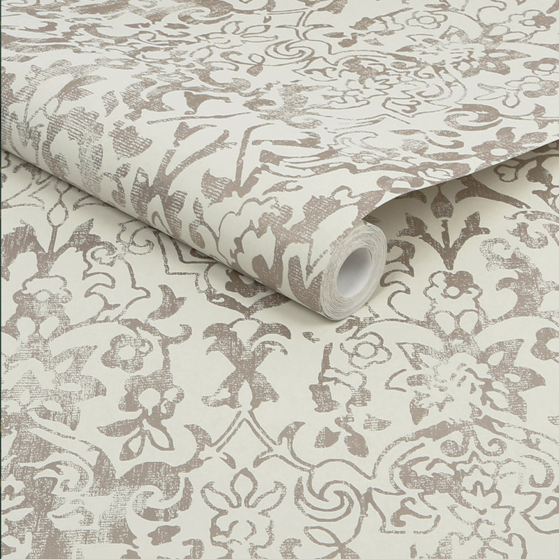 Floral Double Roll, Brown