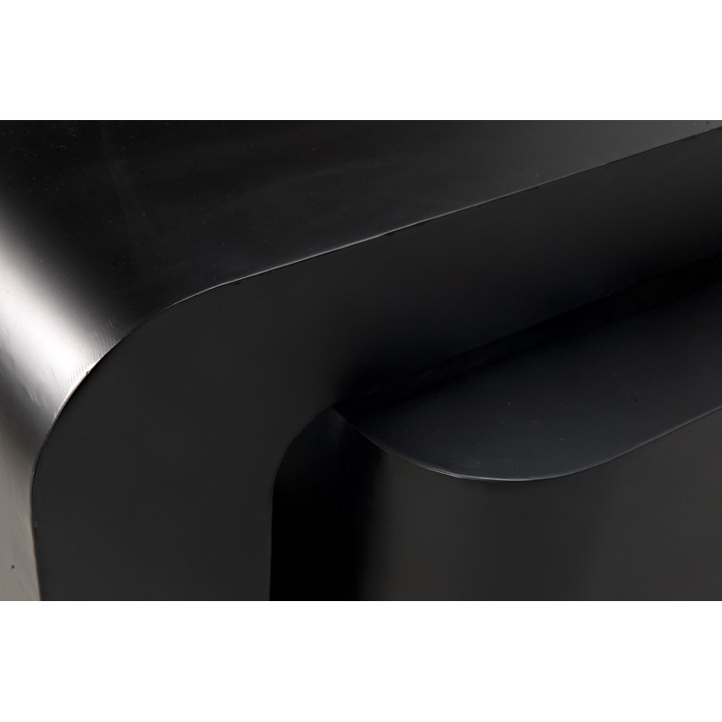 Table de bout abstraite en acier Nodum