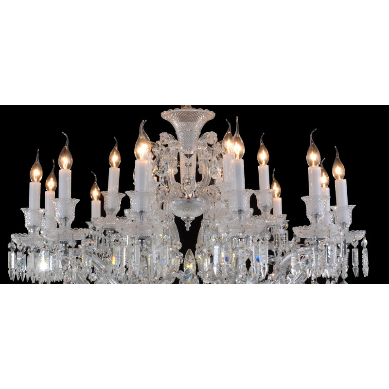 Chambord Glam 19-Light Silver Crystal Chandelier