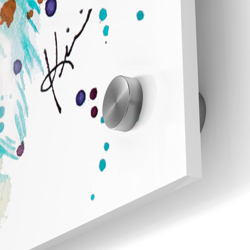 Art mural en verre Red Barrel Studio® «Rainbow Dogs Shih Tzu» par Lindsay Kivi, H 24 po x l 36 po x P 0,2 po