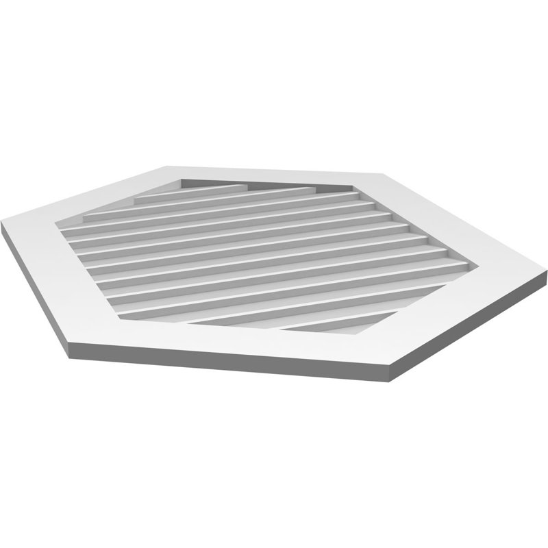Ventilé vertical à pignon vertical 7/12 po, H 1 po x l 30 po x L 40 po