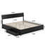 Norla Twin XL Wood Platform Bed with Footboard and Storage Drawers, White-317705635-317705639