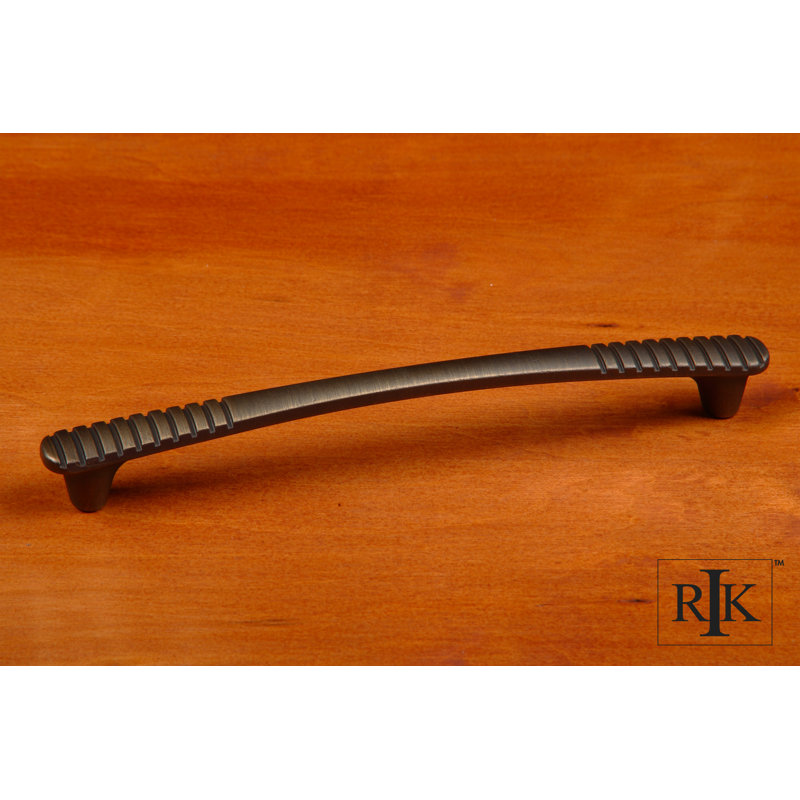 Antique Gold 8" Bar Pull with Ridges