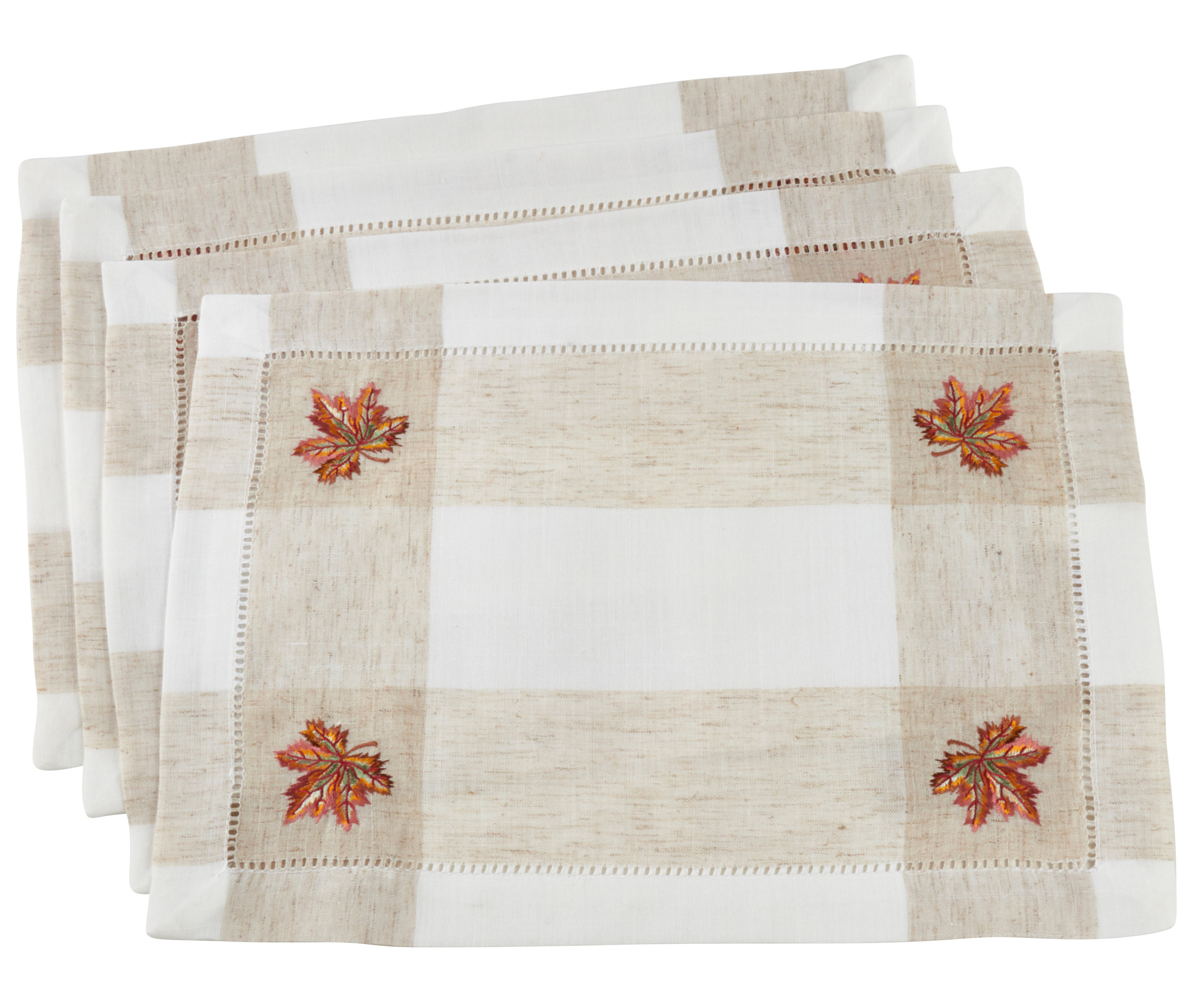 Turman+Hemstitch+19%22+Linen+Placemat