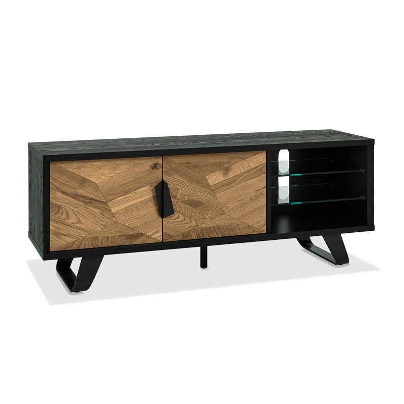 Ashkum TV Stand for TVs up to 55", Rustic Oak