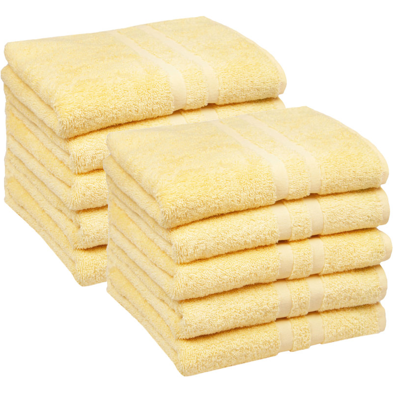 Midweight Hand Towel, Yellow