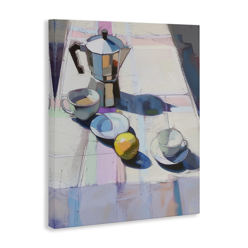  Art mural sur toile "Morning Espresso Still Life" par Arlington Prints, H 20 po x l 16 po