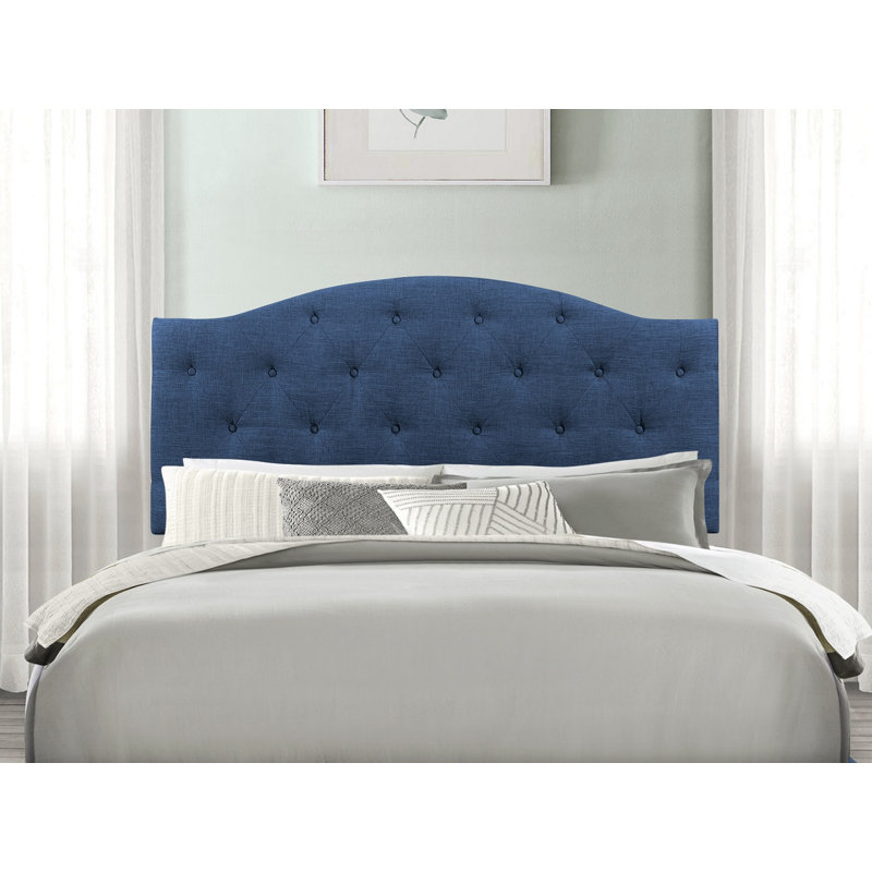 Upholstered Headboard, Blue, Twin