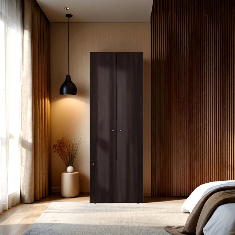 Armoire, 3 portes, 3 tablettes