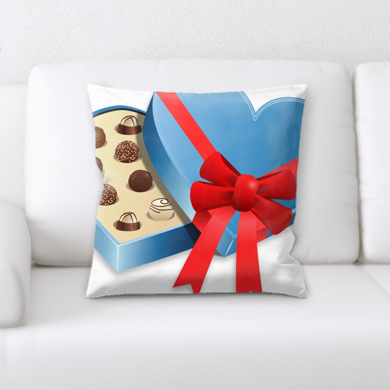 Coussin décoratif boîte
