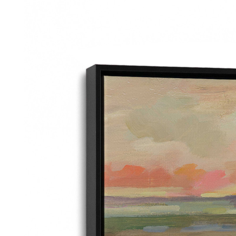 «Valley View» par Silvia Vassileva, reproduction d'art sur toile, H 8 po x l 12 po, Cadre flottant, Noir