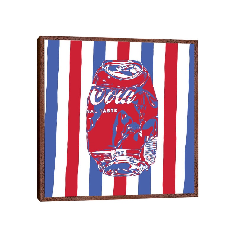 Geometric Coca-Cola by Vitali Komarov - Gallery-Wrapped Canvas Giclée on Canvas, 45.72 cm H x 45.72 cm W