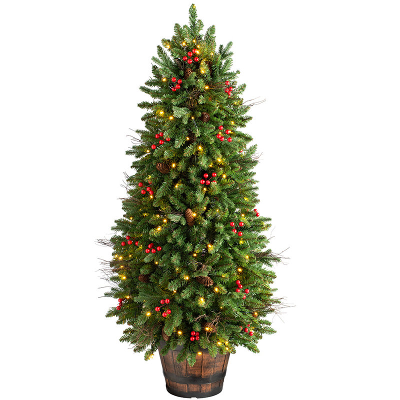 4.5' H Lighted Artificial Pine Christmas Tree