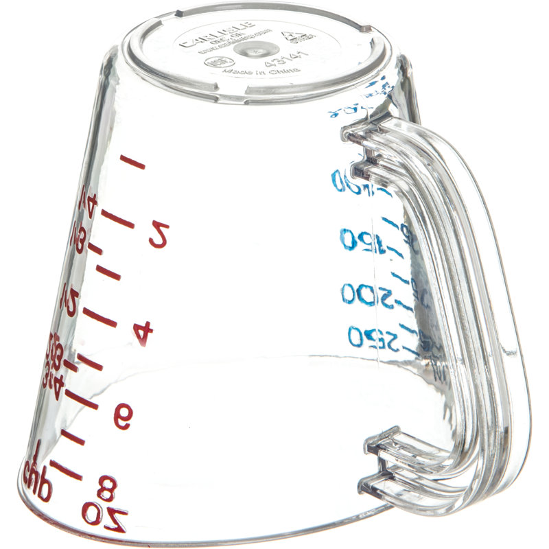 Tasse à mesurer en plastique 1 tasse Carlisle Food Service Products