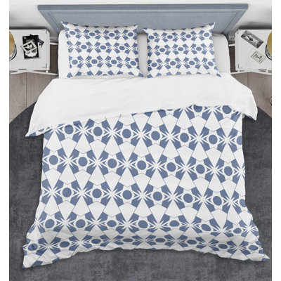 Polyester Twill Geometric Shapes Duvet Cover Set