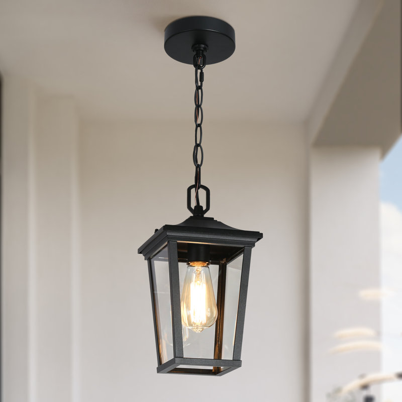 Cosimo 1- light 12.5" H Black Outdoor Pendant