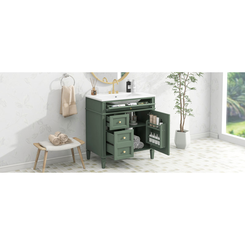 Versatile Storage Ceramic Vanity For Modern Bathrooms