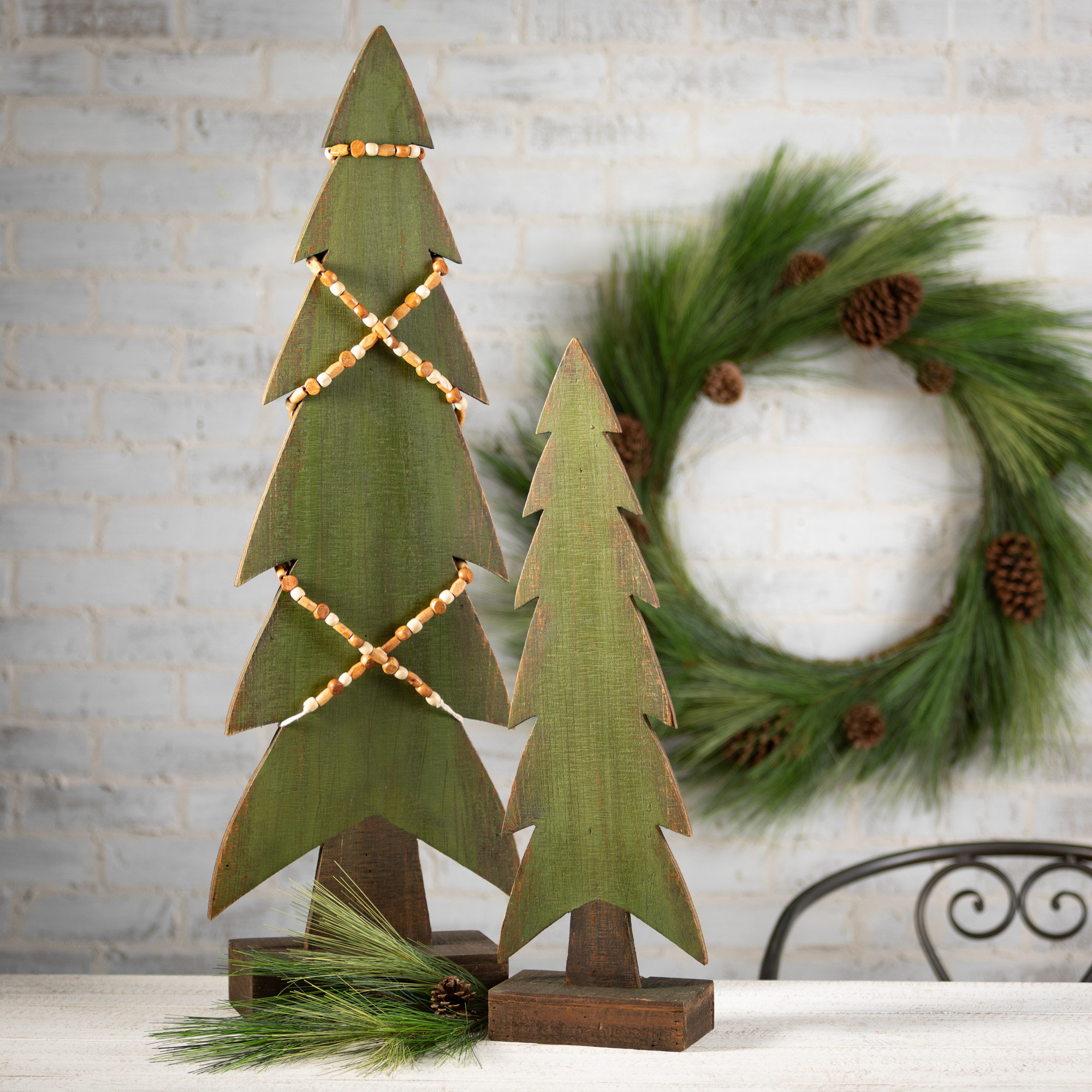 Artificial 28" Long Pine Wreath
