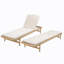 Chaise longue avec coussin Mallacia