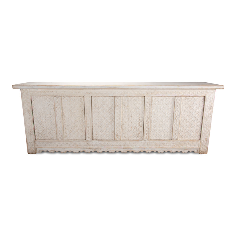 Persian 98'' Antique White Solid Wood Sideboard
