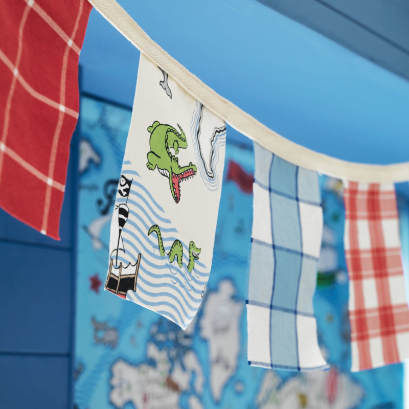 Treasure Map Fabric, Vanilla