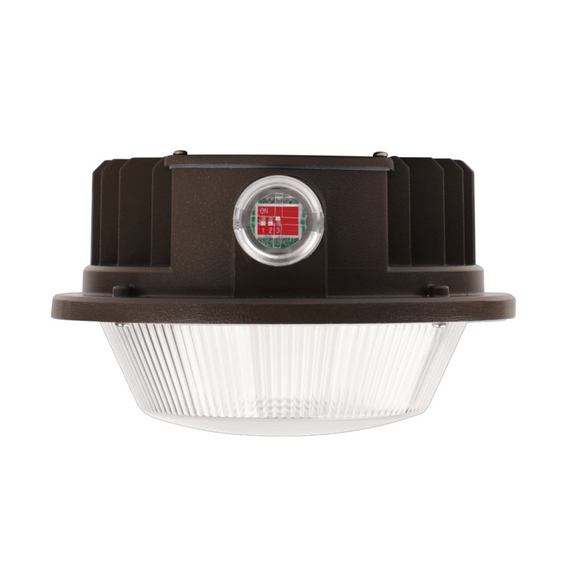 Pinegreen Matte Brown LED Dusk-to-Dawn Outdoor Floodlight
