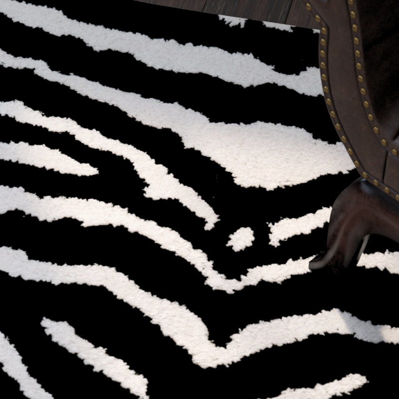 Christoper Hand Tufted Wool Animal Print Rug, Runner 2'6" x 12'