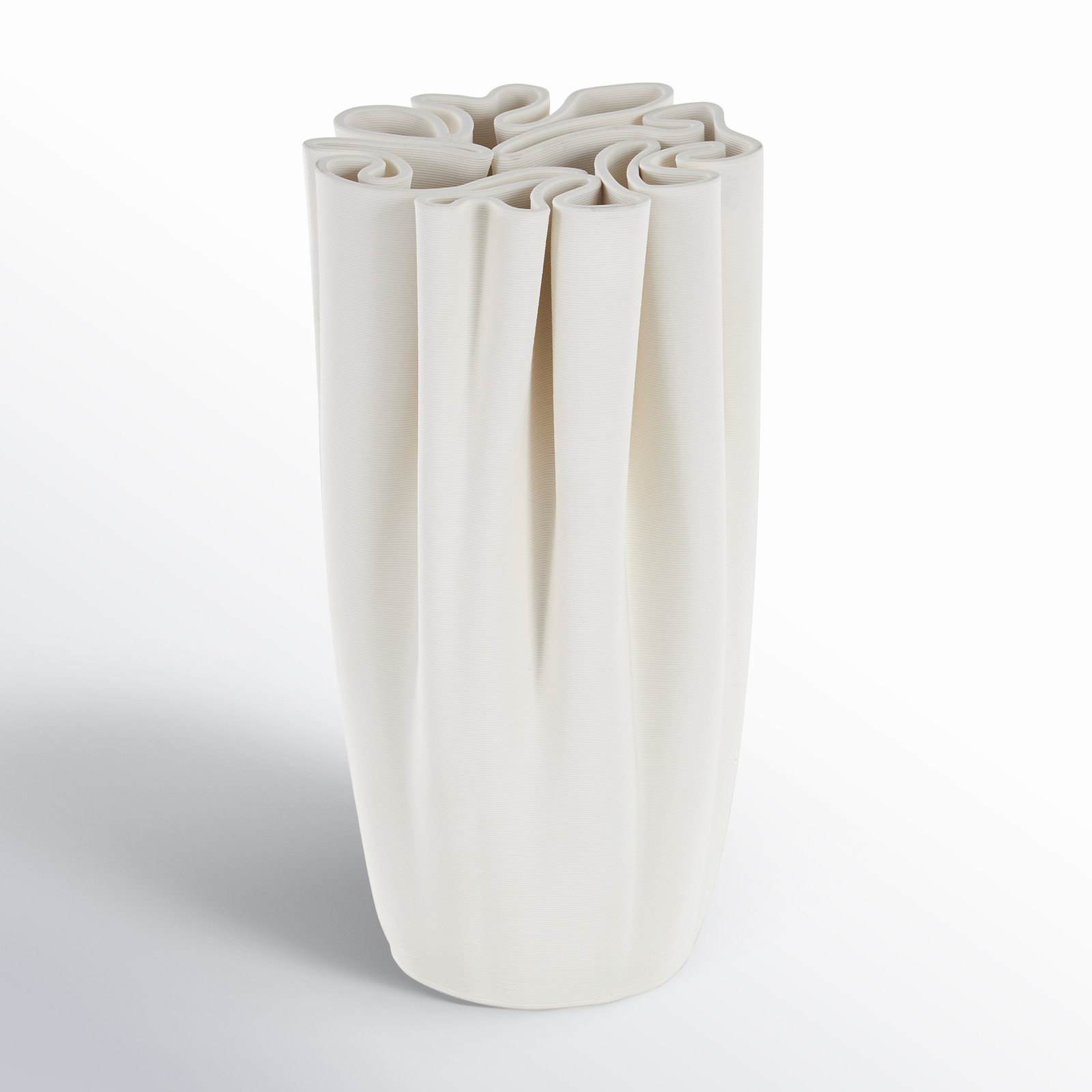 Bowen Ceramic Table Vase, 9.6" H x 4.85" W x 4.85" D