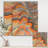 " Abstract Gilded Orange Waves "-55949580