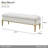 Scotts Square Accent Bench - Light Champagne
