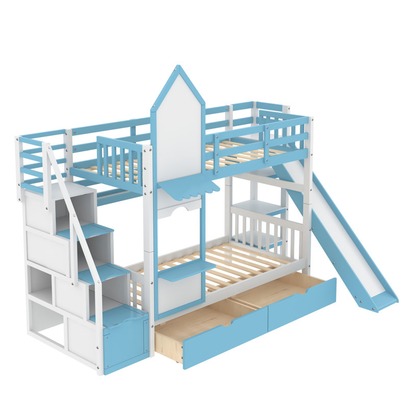 Lit pour enfant Orlinda, Bleu