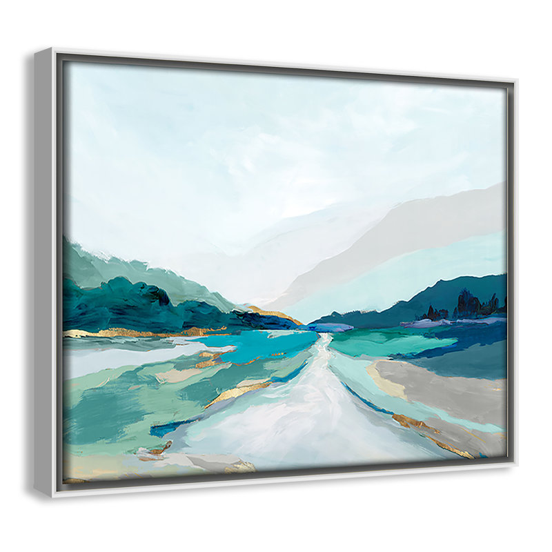 Hope Creek - Blue Version Print par Isabelle Z, H 9,5 po x l 11,5 po, Blanc