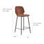Tabourets de comptoir en cuir Meztli Leftwich-1117644657-1139338062