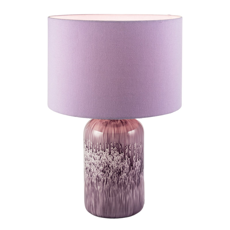 Glass Table Lamp, Lilac, Lilac