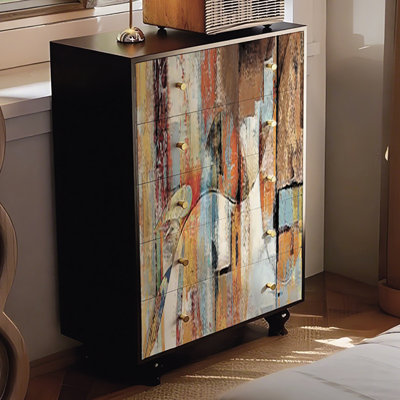 Modern light luxury art living room decor cabinet