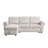Hugo 97"W  Chenille Reversible Sleeper Sectional Sofa Chaise With USB Charger