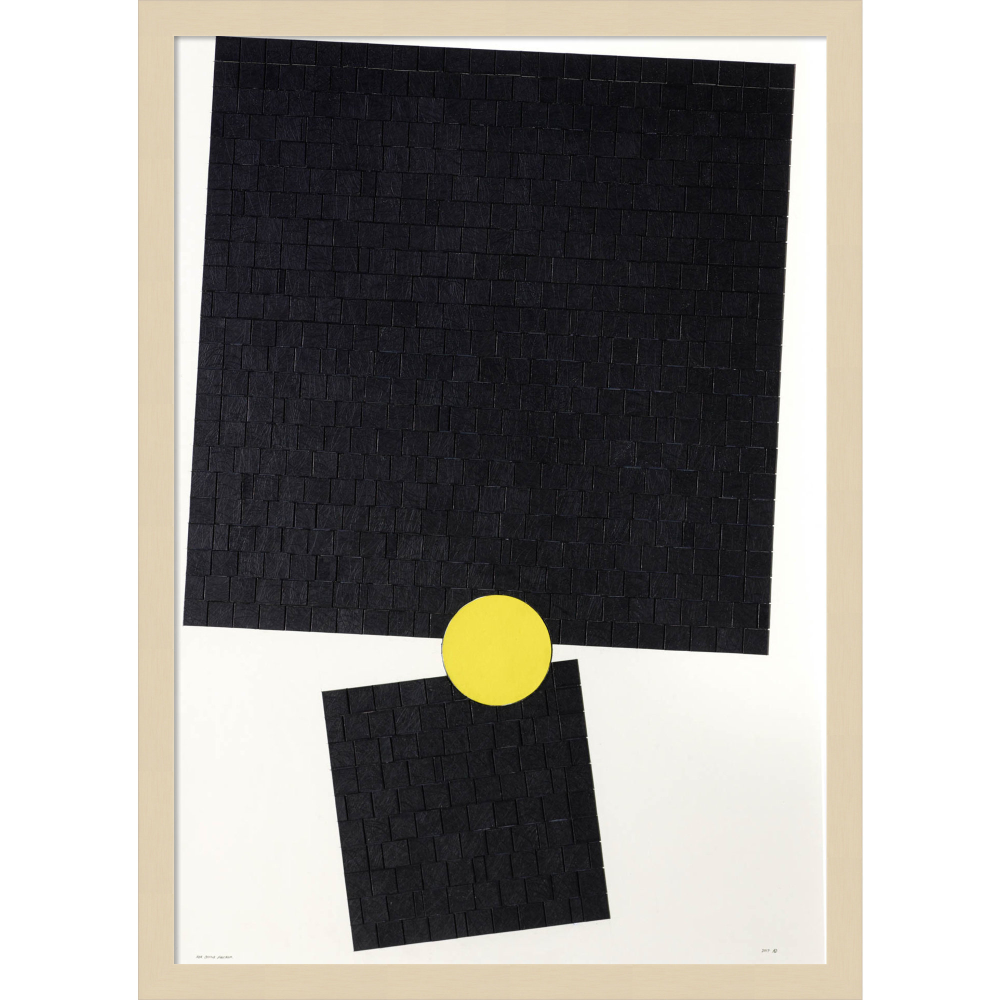 Her Divine Fulcrum by Alex Dunn, Black, 41" H x 29" W x 1" D
