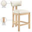 Tabouret de comptoir rembourré en cuir Phalan-428842878-428842865