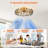 22.8" Crystal Caged Ceiling Fan With Light Kit And Remote Control-123058435