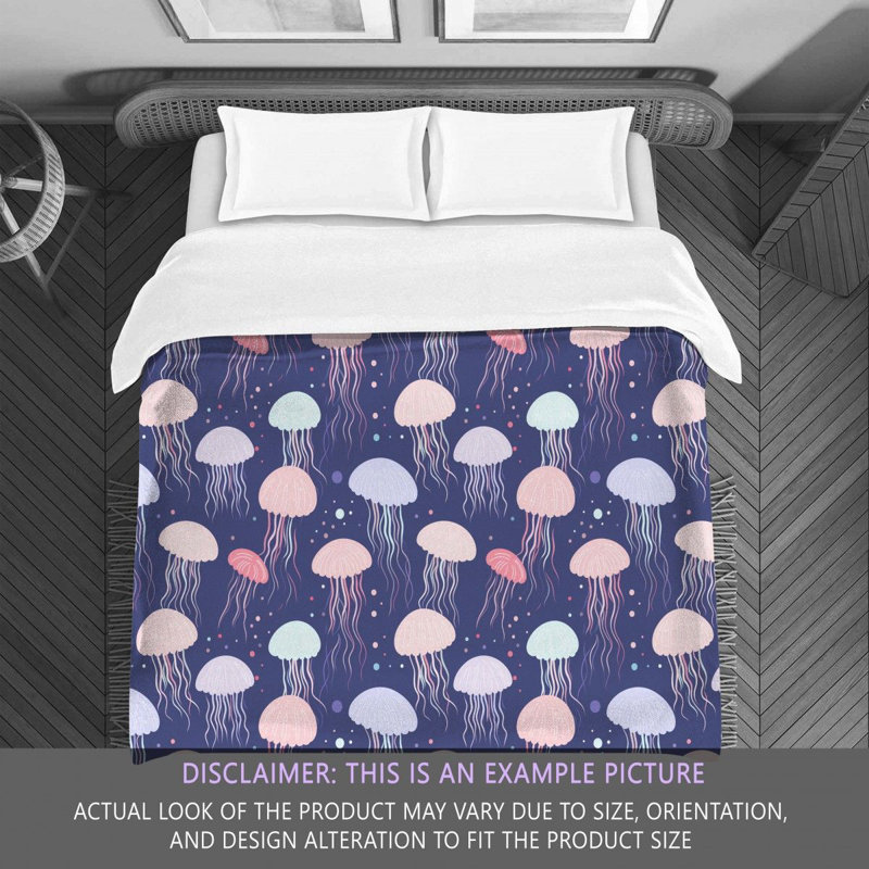 Marine Jellyfish Bedding, Twin Comforter