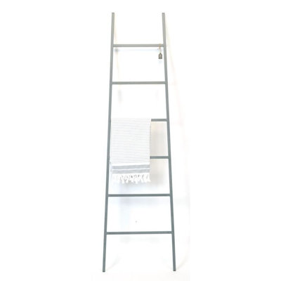 GREY METAL DISPLAY LADDER