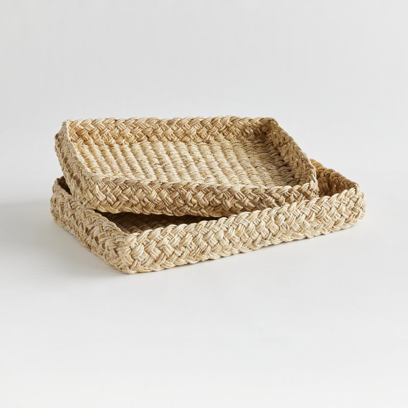 Rattan/Wicker Decorative Tray, Square